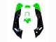 Migliori Carena Moto Kawasaki ZZR600 1998-2003 - Verde Nero Mostro Elf