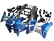 Migliori Carena Moto Kawasaki ZZR600 1998-2003 - Blu Argento Nero