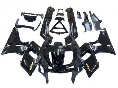 Migliori Carena Moto Kawasaki ZZR600 1998-2003 - Nero Lucido Oro Ninja