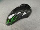 Migliori Carena Moto Kawasaki ZZR1100 1993-2003 - Nero Lucido Verde Fiamma