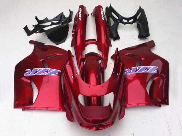 Migliori Carena Moto Kawasaki ZZR1100 1993-2003 - Lucido Rosso