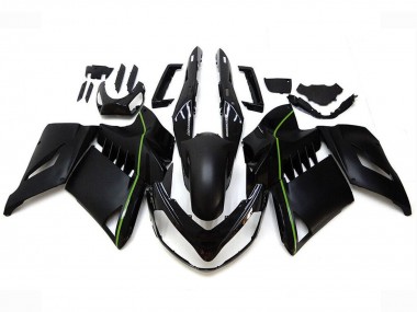 Migliori Carena Moto Kawasaki GTR1400/ZG1400 2007-2009 - Nero Opaco Verde Linea