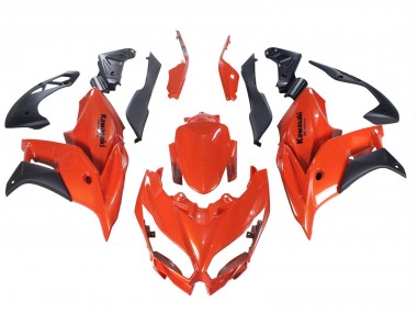 Migliori Carena Moto Kawasaki Versys 650 2015-2021 - Rosso Nero Opaco