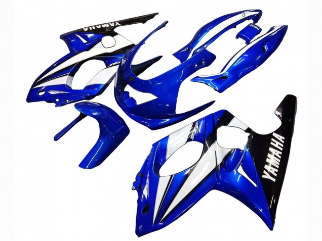 Migliori Carena Moto Yamaha YZF600R Thundercat 1996-2007 - Blu Bianco Nero