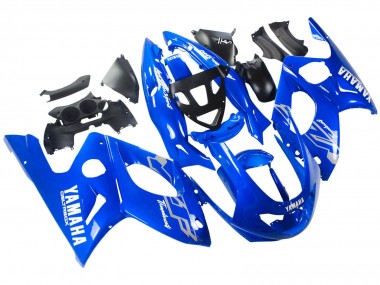 Migliori Carena Moto Yamaha YZF600R Thundercat 1996-2007 - Blu Bianco Argento