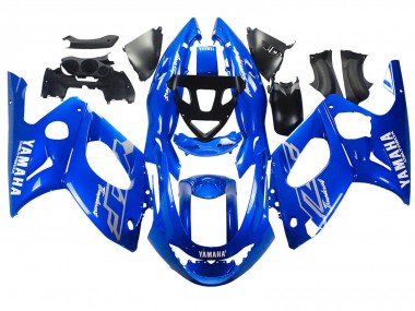 Migliori Carena Moto Yamaha YZF600R Thundercat 1996-2007 - Blu Bianco Argento