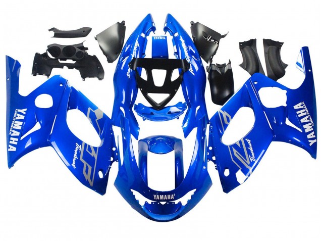 Migliori Carena Moto Yamaha YZF600R Thundercat 1996-2007 - Blu Bianco Argento