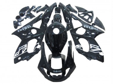 Migliori Carena Moto Yamaha YZF600R Thundercat 1996-2007 - Nero Lucido Bianco
