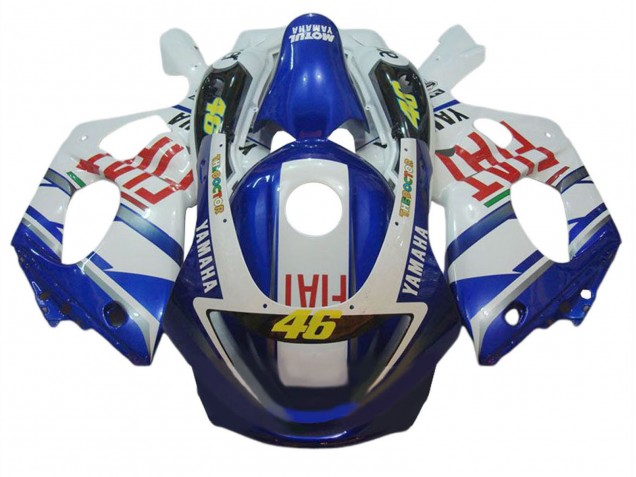 Migliori Carena Moto Yamaha YZF600R Thundercat 1996-2007 - Bianco Blu Rosso Fiat 46
