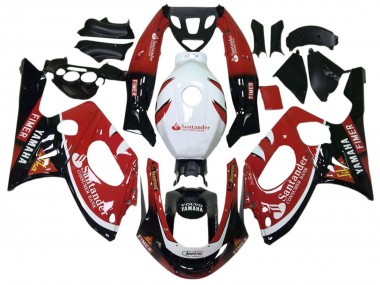 Migliori Carena Moto Yamaha YZF600R Thundercat 1996-2007 - Nero Lucido Rosso Bianco Volvo Fimer Santander