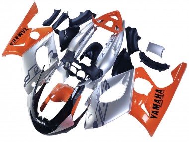 Migliori Carena Moto Yamaha YZF600R Thundercat 1996-2007 - Arancia Grigio Nero Lucido