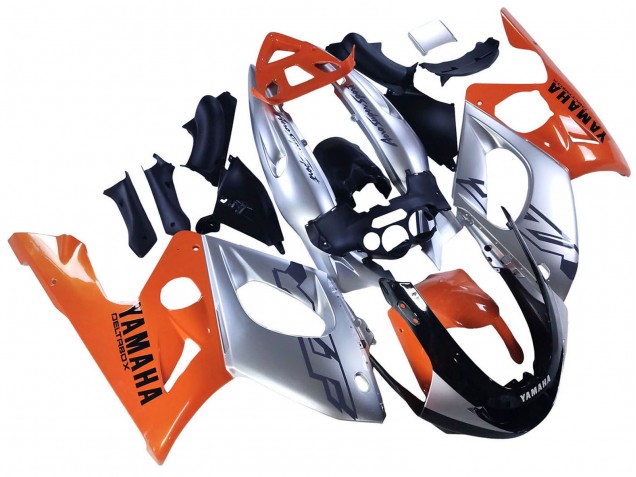 Migliori Carena Moto Yamaha YZF600R Thundercat 1996-2007 - Arancia Grigio Nero Lucido
