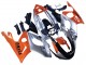 Migliori Carena Moto Yamaha YZF600R Thundercat 1996-2007 - Arancia Grigio Nero Lucido