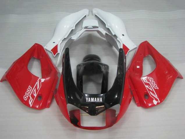 Migliori Carena Moto Yamaha YZF 1000R Thunderace 1997-2007 - Bianco Rosso