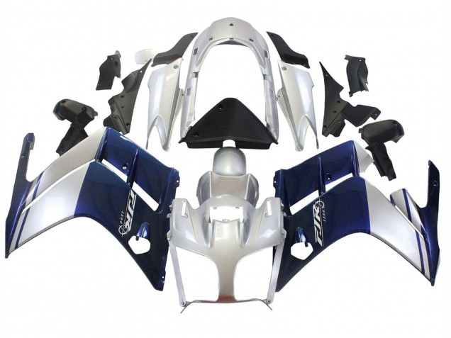 Migliori Carena Moto Yamaha FJR1300 2001-2006 - Blu Scuro Argento