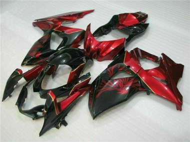 Migliori Carena Moto Suzuki GSXR 1000 2009-2016 - Rosso Nero Lucido