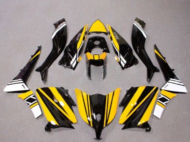 Migliori Carena Moto Yamaha TMAX530 2012-2014 - Nero Lucido Giallo Bianco
