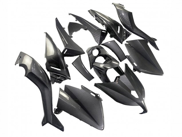 Migliori Carena Moto Yamaha TMAX530 2012-2014 - Nero Fibra di Carbonio