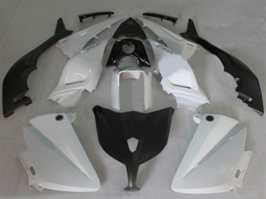 Migliori Carena Moto Yamaha TMAX530 2012-2014 - Bianco Nero Lucido