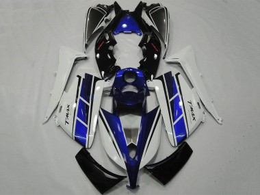 Migliori Carena Moto Yamaha TMAX530 2012-2014 - Bianco Blu Nero