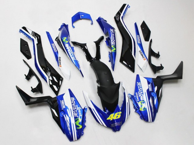 Migliori Carena Moto Yamaha XMAX300 2017-2021 - Blu Nero MoviStar ENEOS Yamalube 46