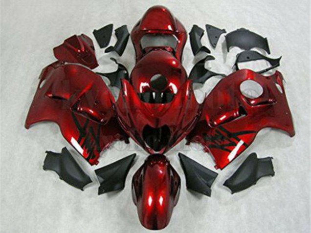 Migliori Carena Moto Suzuki GSXR 1300 Hayabusa 1996-2007 - Rosso Nero