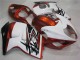 Migliori Carena Moto Suzuki GSXR 1300 Hayabusa 1996-2007 - Bianco Arancia Nero