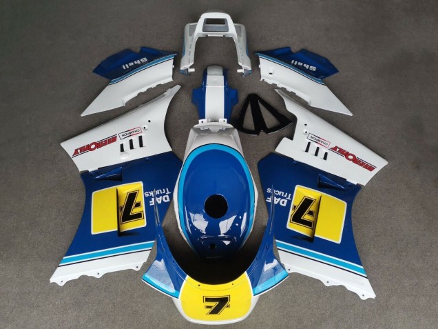 Migliori Carena Moto Suzuki RG400 RG500 RG400/500 1984-1987 - Bianco Blu Giallo 7