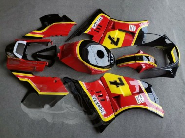 Migliori Carena Moto Suzuki RG400 RG500 RG400/500 1984-1987 - Rosso Giallo Nero 7