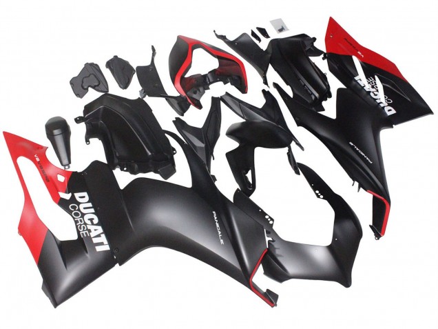 Migliori Carena Moto Ducati Panigale V2 2020-2024 - Rosso Nero Opaco Corse