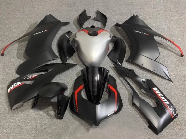 Migliori Carena Moto Ducati Panigale V2 2020-2024 - Argento Rosso Nero Opaco Corse