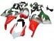 Migliori Carena Moto Ducati Panigale V2 2020-2024 - Argento Rosso Verde