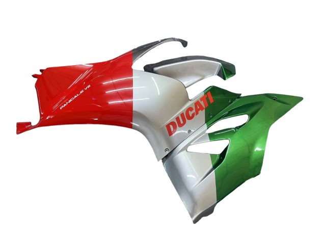 Migliori Carena Moto Ducati Panigale V2 2020-2024 - Argento Rosso Verde
