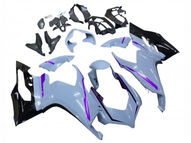 Migliori Carena Moto Ducati Panigale V2 2020-2024 - Grigio Lucido Viola Nero Lucido