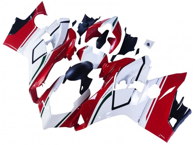 Migliori Carena Moto Ducati Panigale V4 V4S 2018-2019 - Bianco Rosso Verde Nero Lucido