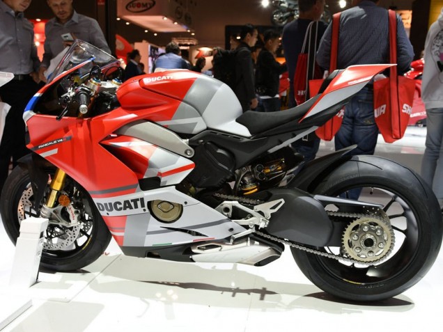 Migliori Carena Moto Ducati Panigale V4 V4S 2018-2019 - Bianco Argento Rosso Nero Lucido