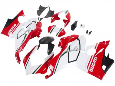 Migliori Carena Moto Ducati Panigale V4 V4S 2018-2019 - Bianco Rosso Nero Opaco