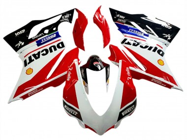 Migliori Carena Moto Ducati Panigale V4 V4S 2018-2019 - Bianco Rosso Nero Lucido Lenovo