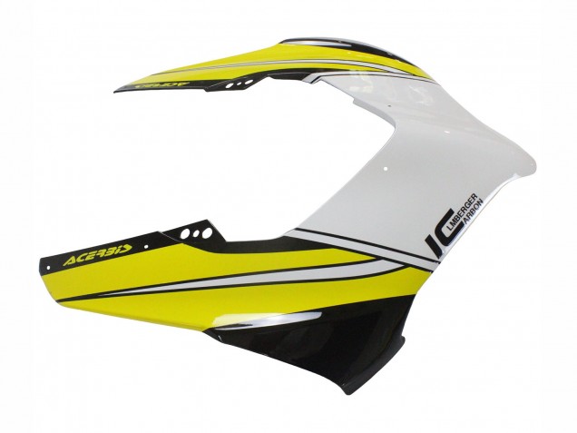 Migliori Carena Moto Ducati Panigale V4 V4S 2020-2021 - Giallo Bianco Nero Lucido