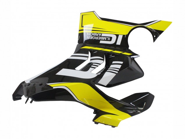 Migliori Carena Moto Ducati Panigale V4 V4S 2020-2021 - Giallo Bianco Nero Lucido