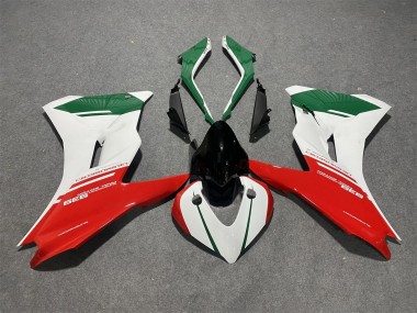 Migliori Carena Moto Ducati Supersport 939/939S 2017-2022 - Bianco Rosso Verde