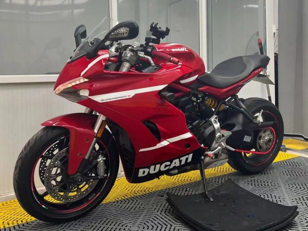 Migliori Carena Moto Ducati Supersport 939/939S 2017-2022 - Rosso Bianco Nero