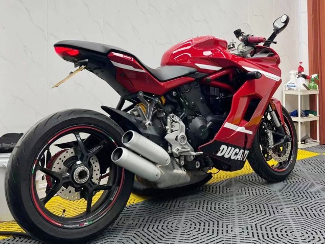 Migliori Carena Moto Ducati Supersport 939/939S 2017-2022 - Rosso Bianco Nero