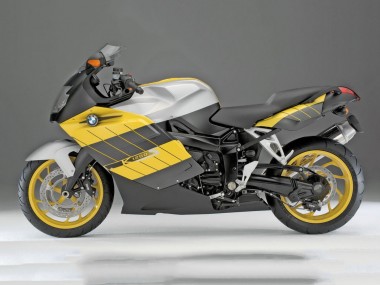Migliori Carena Moto BMW K1200S 2005-2010 - Giallo Argento Nero Opaco