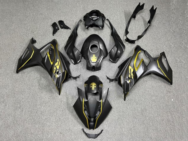 Migliori Carena Moto BMW S1000RR 2023-2024 - Oro Nero Fibra di Carbonio