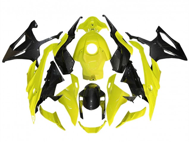 Migliori Carena Moto BMW S1000RR 2023-2024 - Giallo Nero Fibra di Carbonio