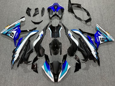 Migliori Carena Moto BMW S1000RR 2023-2024 - Bianco Blu Nero Opaco Motul