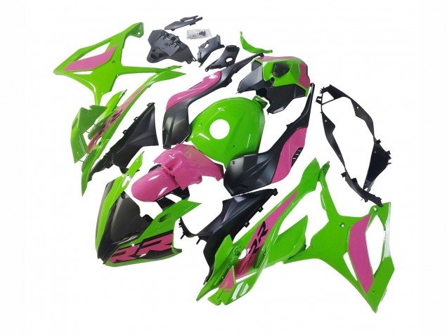Migliori Carena Moto BMW S1000RR 2023-2024 - Rosa Verde Nero