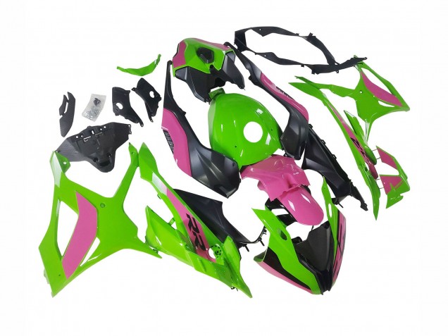 Migliori Carena Moto BMW S1000RR 2023-2024 - Rosa Verde Nero