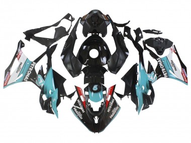 Migliori Carena Moto BMW S1000RR 2023-2024 - Azzurro Chiaro Nero Opaco Petronas